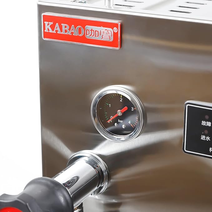 Commercial 2500W Electric 8L Water Boiling Steam Machine, Professional Coffee Milk Foam Steam Milk Bubble Water Boiling Machine LCD Display For Coffee Dessert Shop