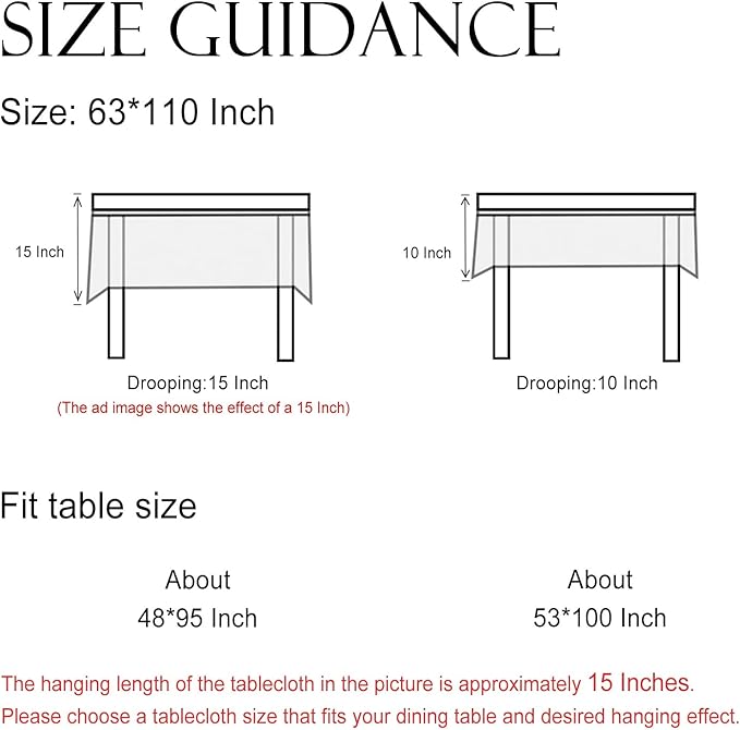 Designer Floral Extra Long Rectangle Tablecloth,French Linen Light Beige Indoor Table Cloth,Fall Wrinkle Resistant Decor Tablecloths for Dining Thanksgiving Kitchen,63"*110"-Flora A