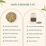 Load image into Gallery viewer, VAHDAM, Chamomile Herbal Tea (100 Pyramid Tea Bags) Resealable Ziplock Pouch | Caffeine Free, Non GMO, Gluten Free | 100% Pure Tisane - Sweet &amp; Floral | Made With Natural Chamomile Flowers