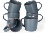 Load image into Gallery viewer, famiware Mercury Coffee Mugs 13 oz, Coffee Mugs Set of 6 with Handle, Cups for Latte, Hot Tea, Cappuccino, Mocha, Cocoa, Charcoal