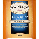 Load image into Gallery viewer, Twinings Decaffeinated Lady Grey Black Tea Individually Wrapped Bags, 20 Count (Pack of 1), Orange Peel &amp; Lemon Peel, Enjoy Hot or Iced, 20 Teabags