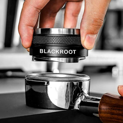 BLACKROOT 51mm Precision Coffee Distributor and Tamper, Dual Head Leveler Tool with Adjustable Depth for Consistent Espresso Puck Prep, Fits 51mm Portafilters