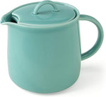 Load image into Gallery viewer, Fourlife 620Sfm 620Sfm Ceramic Teapot, 1.9 fl oz (591 ml), 3 Cups, Includes Tea Infuser, Microwave and Dishwasher Safe, Green, Green, Seafoam