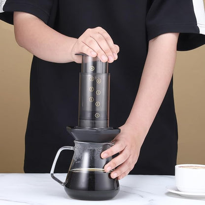 400Pcs Replacement Coffee Filter Paper, 2.5in Unbleached Natural Round Coffee Filter Coffee Accessories Compatible with Aeropress Coffee Makers