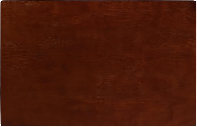 NTC Flow 55 Inch Modern Design, Rectangular Dinner Table for Dining Room, Living Room Furniture, Effortless Assembly, Dark Walnut