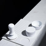 Load image into Gallery viewer, IKAPE 58.5mm Espresso Tamper, Premium Barista Coffee Tamper with Calibrated Spring Loaded, 100% Stainless Steel Base Tamper (White)