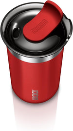 Load image into Gallery viewer, WACACO Octaroma Lungo Vacuum Insulated Coffee Mug, Double-wall Stainless Steel Travel Tumbler With Drinking Lid, 10 fl oz(300ml)， Carmine Red