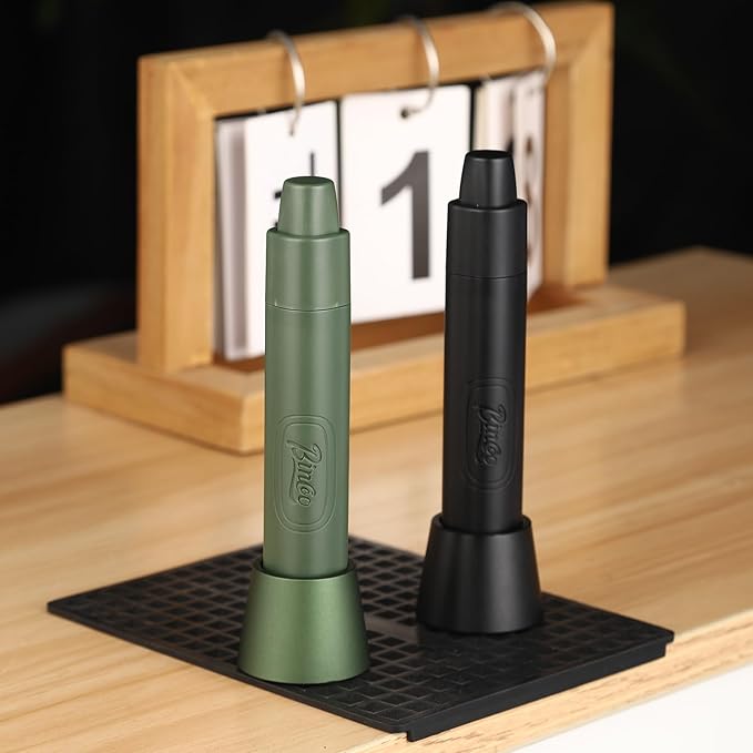 WDT Espresso Distribution Tool - Bincoo Magnetic Espresso Stirrer Tool For Barista, Espresso Tamper With Stainless Steel Retractable Needles with 6 Extra Stirrer (Green)