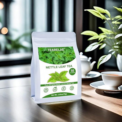 TEARELAE - Nettle Leaf Tea - 1.5g x 50 Counts - Premium Stinging Nettle Tea Bags - Non-GMO - Caffeine-Free