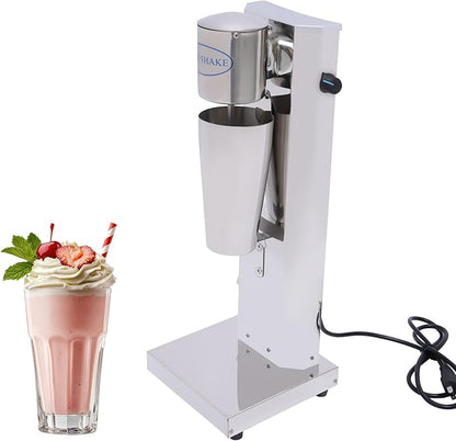 Electric Milkshake Maker Machine, 180W Milk Shake Mixer Machine with 28oz Stainless Steel Mixing Cup, Commercial Milkshake Blender & Drink Mixer for Home or Business