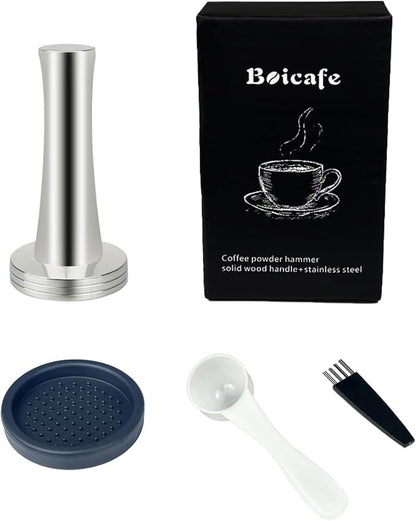 Coffee Tamper 40mm 41mm, Espresso Tamper 40mm 41mm, 40mm 41mm 304 Stainless Steel Espresso Coffee Tamper with Mat