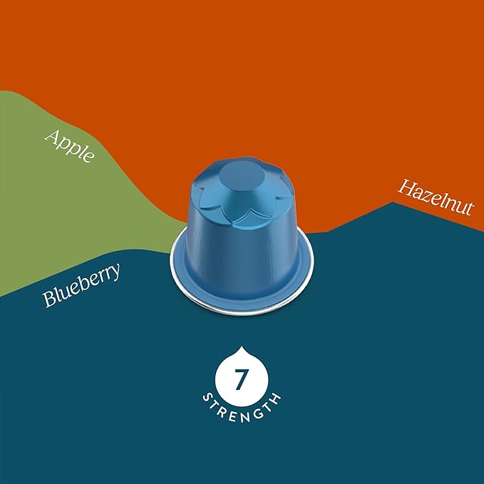 Cru Kafe Colombian USDA Organic Espresso Coffee Capsules (50 Pods) Fairtrade Coffee Pods Compatible with Nespresso Original Line and Pixie Machines