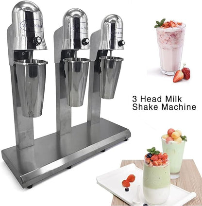 Electric Milk Tea Shaker Double Frame Milk Tea Shaking Machine 18000RMP Minute Stainless Steel Auto Tea Milk Making Machine for Boba Milk Tea