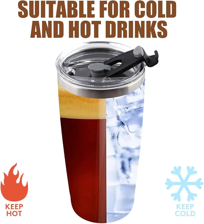 Amtidy 16 Pack 20oz Stainless Steel Tumbler with Lid, Powder Coated Vacuum Insulated Tumbler Cup, With straw and cleaning brushDouble Wall Coffee Tumbler, Powder Coated Travel Mug