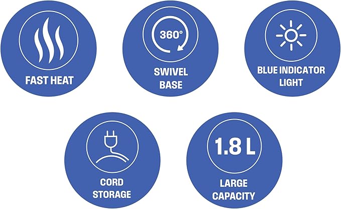 220 Volt Kettle - Cordless - 1.7 Liter - Glass Kettle - Bundle With Dynastar 220 Volts 240 Volts (Not For USE IN USA)