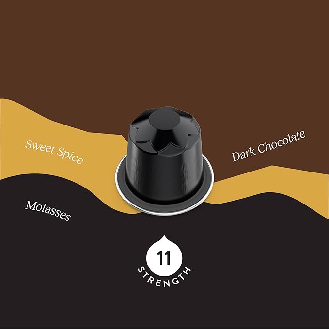 Cru Kafe Ristretto USDA Organic Espresso Coffee Capsules (50 Pods) Fairtrade Coffee Pods Compatible with Nespresso Original Line and Pixie Machines