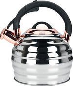 Load image into Gallery viewer, Tea Kettle for Stove Top Whistling Teapot, 3.2Q Tea Pot Stainless Steel Teakettle with Heat Proof Ergonomic Handle