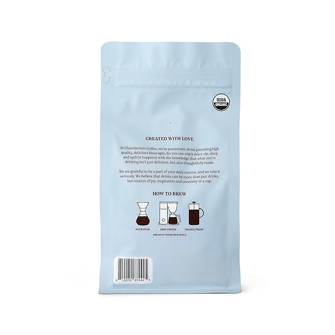 Chamberlain Coffee Clever Cardinal Peppermint Mocha Blend – Medium Roast Ground Coffee, Well-Balanced with Rich Dark Chocolate and Peppermint Notes, Freshly Roasted in California - 12 oz