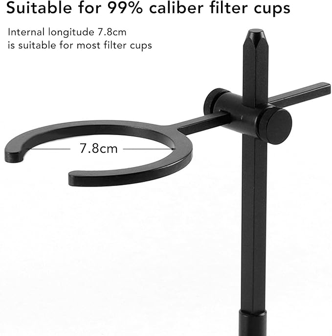 Pour Over Coffee Stand, Aluminum Alloy Pour Over Coffee Station Dripper Stand Adjustable Antislip Coffee Dripper Stand for Home or Office