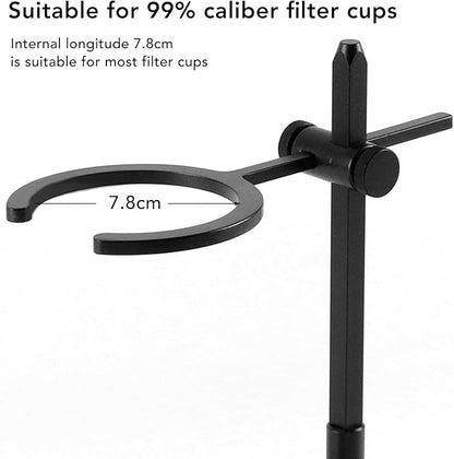 Pour Over Coffee Stand, Aluminum Alloy Pour Over Coffee Station Dripper Stand Adjustable Antislip Coffee Dripper Stand for Home or Office