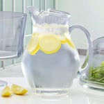 Load image into Gallery viewer, Mikasa Napoli Clear Glass Beverage Pitcher, 70 Ounce Capacity, Durable and Elegant Design for Serving Water, Iced Tea, or Cocktails