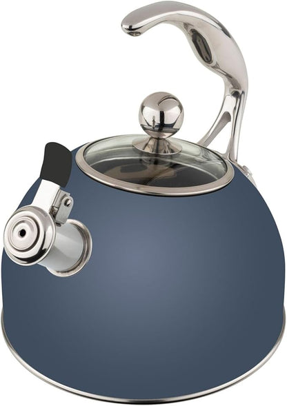 Viking Stainless Steel Whistling Tea Kettle, Slate