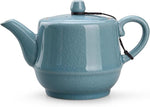 Load image into Gallery viewer, Teapot with Infuser Ceramic Tea Pot with Removable Stainless Steel Fliter for Loose Tea 15.80 OZ/450ml (1-2cups) Teapots for Tea Coffee Milk for Office Home Men Women as Gift(Sky Blue)