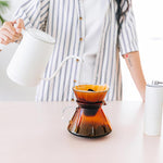 Load image into Gallery viewer, 400 Count Cone Coffee Filters #2, 2 Coffee Filters Unbleached Natural Brown Disposable Coffee Filter Compatible with Pour Over and Drip Coffee Maker