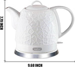 Load image into Gallery viewer, Ceramic Electric Kettle 1.0L(34oz), 1000W Fast Boiling, Automatic Shut-Off &amp;, BPA-Free, Cordless Water Boiler, Boil Dry Protection, Pot with LED Indicator for Home Office Kitchen