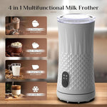 Load image into Gallery viewer, Milk Frother, Elec3 4 in 1 Electric Frother and Steamer 8.1oz/240ml Milk Warmer Coffee Foamer, Automatic Warm and Cold Foam Maker for Latte,Cappuccino,Macchiato,Chocolate