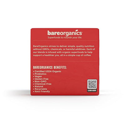 Cardio Care Organic Coffee Pods – Probiotic Coffee with Cacao, Ginger, Turmeric & Cinnamon – Healthy Superfood, Mold Free, Vegan, Gluten Free, everyday dose coffee - 10 Recyclable Single Serve K-Cups