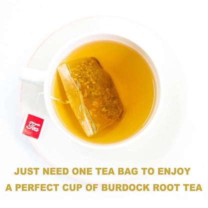 TEARELAE - Burdock Root Tea - 2.5g x 50 Count Burdock Root Tea Bags - Premium Natural Burdock Root - Premium Arctium Lappa Herbal Tea - Caffeine-Free, Non-GMO