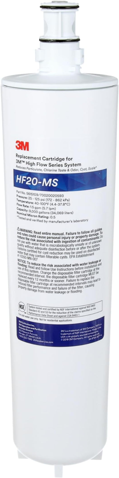 3M High Flow Series Replacement Cartridge HF20-MS, 5615109