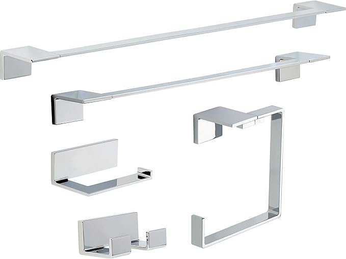 DELTA FAUCET 77724 Vero 24 in. Wall Mount Towel Bar Bath Hardware Accessory in Polished Chrome