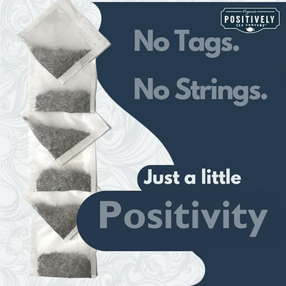Organic Positively Tea Company, Assam Black Tea Bags, 100 Count, Eco-Friendly Tea Bags, Non-GMO
