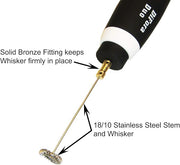 New Premium Class Difora Duo Milk Frother and Frappe Maker, UNIQUE VARIABLE SPEED, 30W, 120V. Super Reliable Motor, Made to Stand on Counter