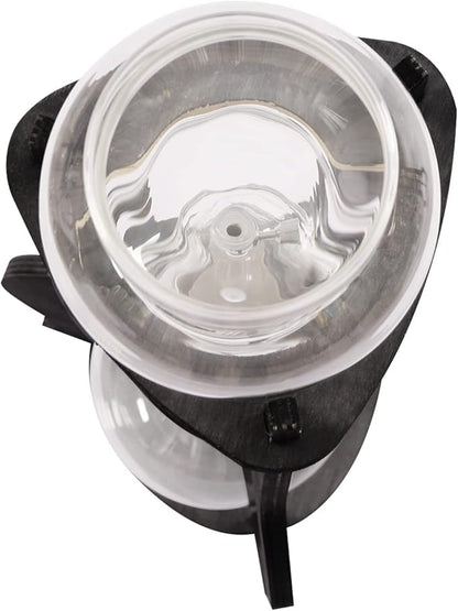 Iced Coffee Cold Brew Drip Tower Coffee Maker Ice Coffee Machine Cold Brew Dripper Iced Coffee Brewer Maker for Home, Shops, Cafes, Offices, 6-8 cup (Grey)