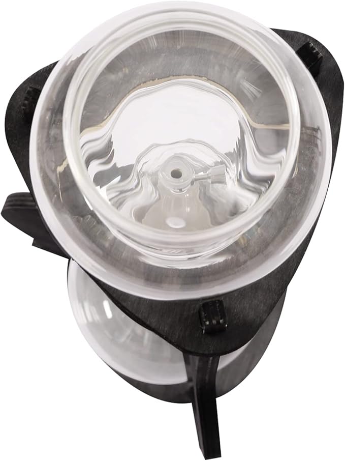 Iced Coffee Cold Brew Drip Tower Coffee Maker Ice Coffee Machine Cold Brew Dripper Iced Coffee Brewer Maker for Home, Shops, Cafes, Offices, 6-8 cup (Grey)