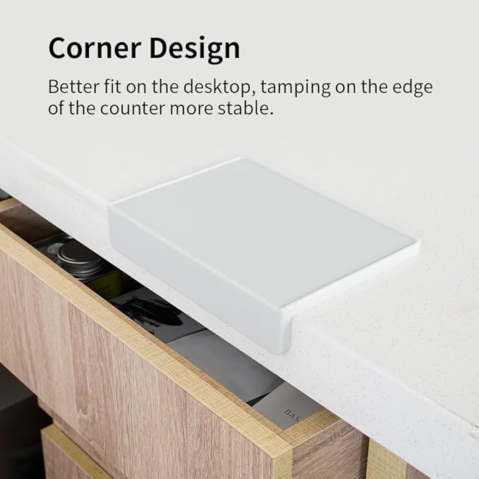 watchget Tamping Mat, Espresso Coffee Tamper Mat, Grey Silicone Food Grade Pad, Dustproof, Coffee Tamp Station, Espresso Accessory, Waterproof and Heat Resistant (8inX6in)