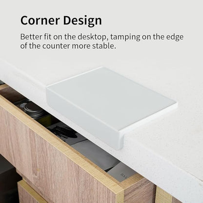 watchget Tamping Mat, Espresso Coffee Tamper Mat, Grey Silicone Food Grade Pad, Dustproof, Coffee Tamp Station, Espresso Accessory, Waterproof and Heat Resistant (8inX6in)