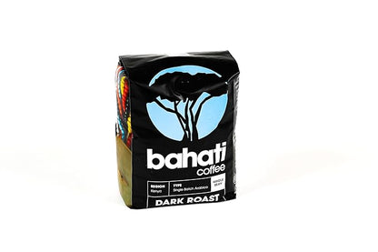 Kenya AA Grade Roasted Arabica Coffee Beans from Kenyan Highlands - 100% Pure Roasted Coffee Beans - Dark Roast Whole Beans, 2 LB