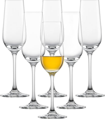 SCHOTT ZWIESEL Bar Special Sherry Glass (Set of 6), Shot Glasses with Stem, Dishwasher-Safe Tritan Crystal Glasses, Made in Germany (4 Ounce)