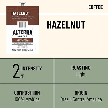 Flavia Alterra Hazelnut Coffee Freshpacks works only with Flavia Brewers, Light Roast (Case of 40)