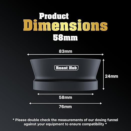 58mm Magnetic Dosing Funnel for Portafilter Espresso Machine ~ High Strength 12 Magnet Design ~ Fits Most Express Coffee Machines ~ Home Barista Espresso Portafilter Adapter ~ UK Brand