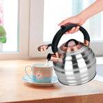 Load image into Gallery viewer, Tea Kettle for Stove Top Whistling Teapot, 3.2Q Tea Pot Stainless Steel Teakettle with Heat Proof Ergonomic Handle