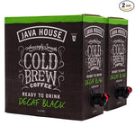 Load image into Gallery viewer, Java House Cold Brew Coffee on Tap (Pack of 2) – Premium 100% Arabica Decaf – Smooth Decaf with Chocolate &amp; Caramel Notes – 1 Gallon Box (16 Servings) – Ready to Drink, No Caffeine, No Brewing Required, Fridge-Friendly
