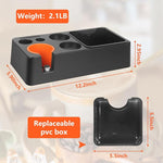 Load image into Gallery viewer, Espresso Knock Box with Storage – 3-in-1 Coffee Organizer &amp; Espresso Tamping Station for 51mm, 53mm, 58mm Tamper – Non-Slip Base, Removable Knock Bin – Barista Accessories Holder for Espresso Machine