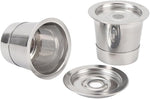 Load image into Gallery viewer, Reusable Coffee Pod, Stainless Steel Coffee Capsule, 304 Food Grade Easy Clean Dense Mesh Filter, Refillable Coffee Pod for Espresso Machine with Lids and Spoon