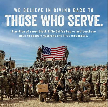 Black Rifle Coffee Company CAF, 50 Count, Medium Roast K Cups - Single Serve K Cups Coffee Pods - Kcup Pods Compatible with Keurig 1.0 & 2.0 - Made from Arabica Beans