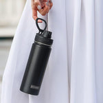 Load image into Gallery viewer, koodee 26 oz Insulated Water Bottle Stainless Steel Double Wall Vacuum Metal Sports Water Bottle with Leakproof Spout Lid, Wide Mouth Water Bottle (Black)